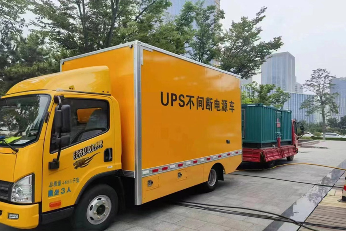 襄汾发电机租赁施工现场